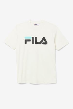 FILA Eagle Tee Shirts Black / Blue / Turquoise,Mens Clothing | CA.IJOTUZ584